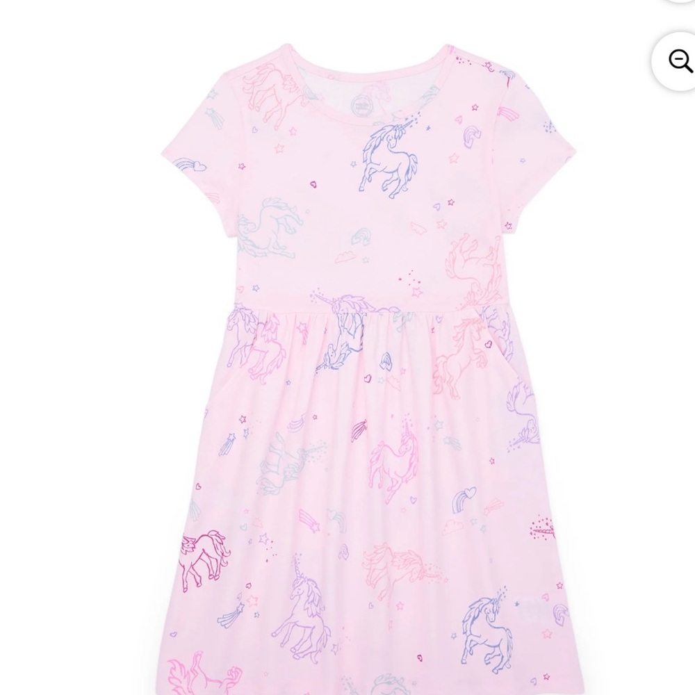 Wonder Nation Pink Unicorn Dress